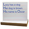 Flipside Two-Sided Dry Erase Board, Plain/Ruled, 9" x 12", Classpack of 12 Image 1