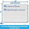 Flipside Two-Sided (Red & Blue Ruled/Blank) Dry Erase Board, 9" x 12", Pack of 12 Image 2