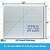 Flipside X Y Axis Dry Erase Board, Dual Sided, 9"W x 12"L, Pack of 12 Image 2