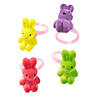 Flocked Bunny Rings - 12 Pc. Image 1
