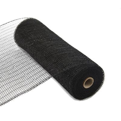 FloraCraft Decorative Mesh 10"X10yd-Black Image 1