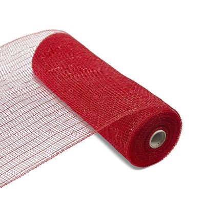 FloraCraft Decorative Mesh 10"X10yd-Red Image 1
