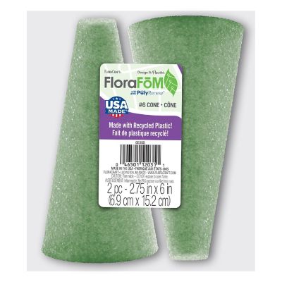 FloraCraft FloraFoM Cone 2/Pkg-2.75"x6" Image 1