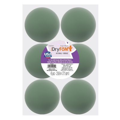 FloraCraft Floral Desert DryFoM Ball 6/Pkg-2.8" Image 1