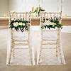 Floral & Fabric Wedding Chair Decor Set - 6 Pc. Image 1