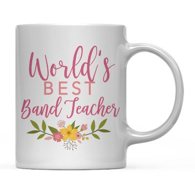 Floral Best Band Ceramic Mug Image 2