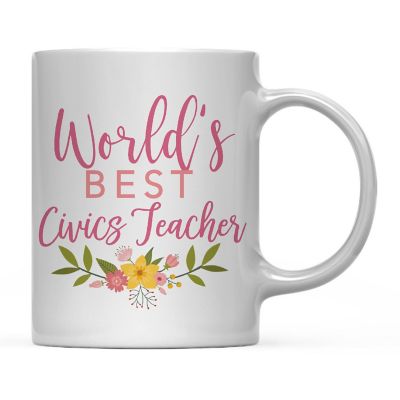 Floral Best Civics Ceramic Mug Image 2