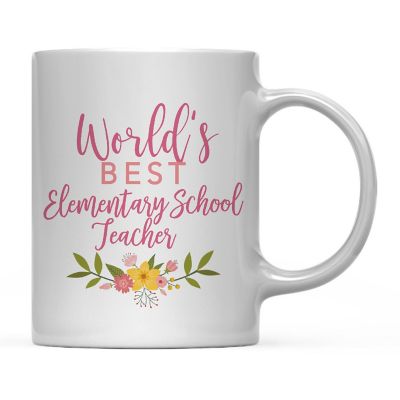 Floral Best Elementary Ceramic Mug Image 2
