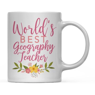 Floral Best Geography Ceramic Mug Image 2