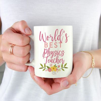 Floral Best Physics Ceramic Mug Image 1
