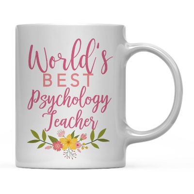 Floral Best Psychology Ceramic Mug Image 2