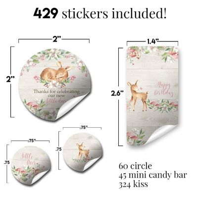 Floral Deer Sticker Bundle 429pc. by AmandaCreation Image 1