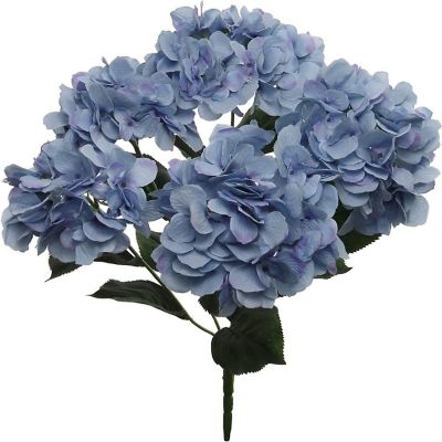 Floral Home Blue 21" Hydrangea Bush 1pc Image 1