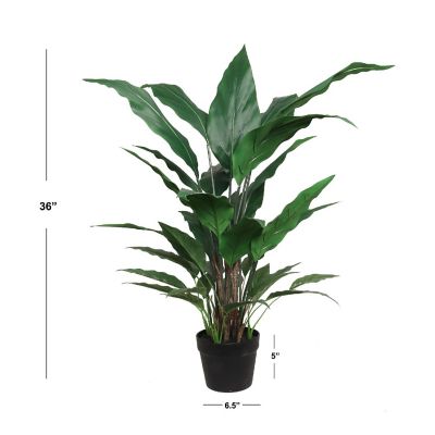 Floral Home Green 36" Artificial SPATHIPHYLLUM 1pc Image 2