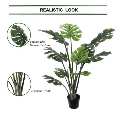 Floral Home Green 40" Split Philo Artificial Plant 1pc Image 3