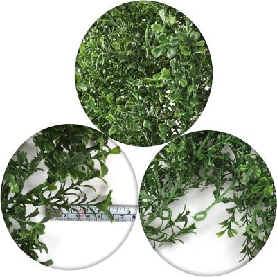 Floral Home Green 9ft Boxwood Garland  2pcs Image 3