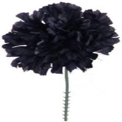Floral Home Navy Blue 7" Silk Carnation Picks 100pcs Image 1