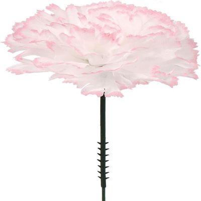 Floral Home Peppermint 7" Silk Carnation Picks 100pcs Image 1