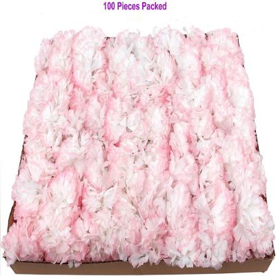 Floral Home Peppermint 7" Silk Carnation Picks 100pcs Image 1