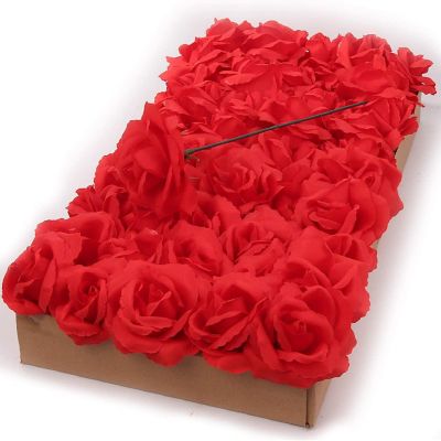 Floral Home Red 3" Artificial Flower Rose 100pcs Image 1