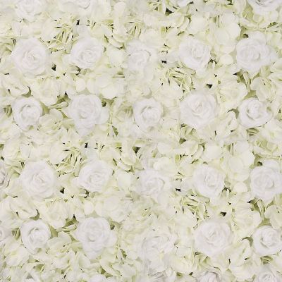 Floral Home White 7" Hydrangea Heads 10pcs Image 3