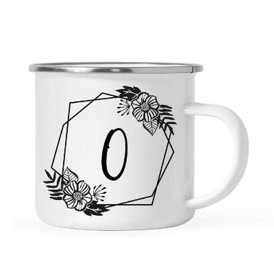 Floral Monogram O 11oz Campfire Mug Image 1