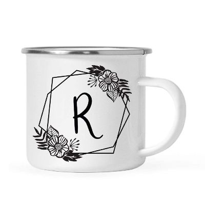 Floral Monogram R 11oz Campfire Mug Image 1