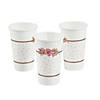 Floral Plaid & White Bridal Shower Paper Cups - 24 Ct. Image 1