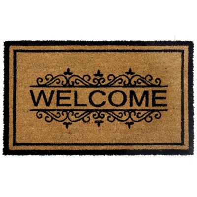 Floral Welcome Rug Image 1