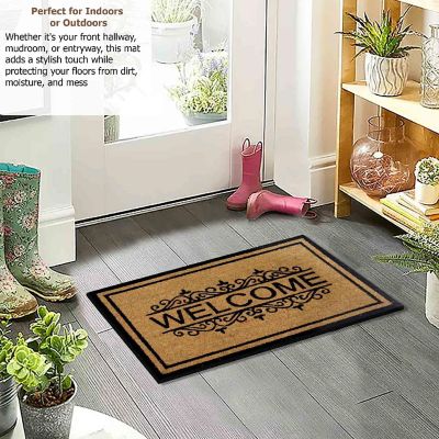 Floral Welcome Rug Image 2