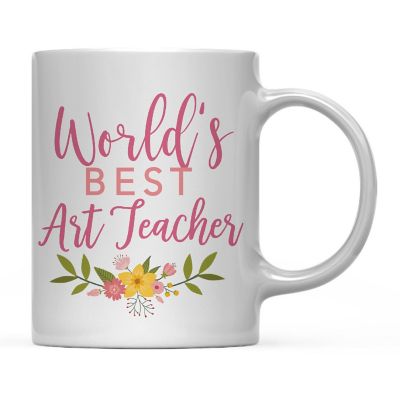 Floral World's Best Art Ceramic Mug Image 2