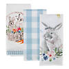Flower Garden Kitchen Textiles, 18X28", Floral Bunnies, 3 Pieces Image 2