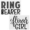 Flower Girl & Ring Bearer Iron-On Decal Kit - 2 Pc. Image 1