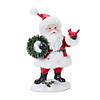 Fluffy Santa Figurine Santa (Set Of 2) 8.25"H Resin Image 1