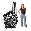 Foam Hand Cardboard Cutout Stand-Up with Black Balloons Kit - 73 Pc. Image 1