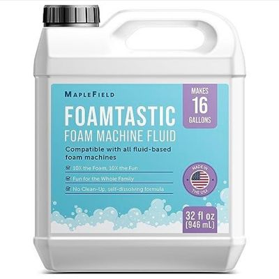 Foam Machine Fluid - 16 Gallons - Maplefield Non-Toxic Foam Machine Solution for Bubble Machine Image 1