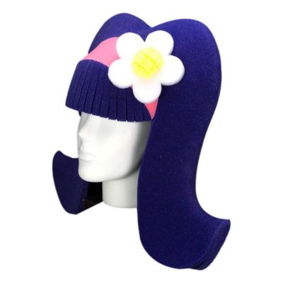 Foam Party Hats Headband Wig - Photo Booth Prop - Party Favors -Halloween - Crazy Hat Day Image 1