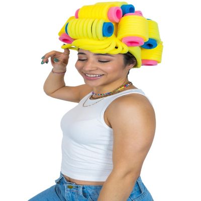 Foam Party Hats Rollers Wig - Photo Booth Prop - Party Favors -Halloween - Crazy Hat Day Image 1