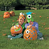 Foam Silly Polka Dot Monster Pumpkin Decorating Craft Kit - Makes 12 Image 3