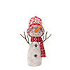 Foam Snowman With Hat And Scarf (Set Of 2) 14.5"H, 17.75"H Foam/Fabric Image 1
