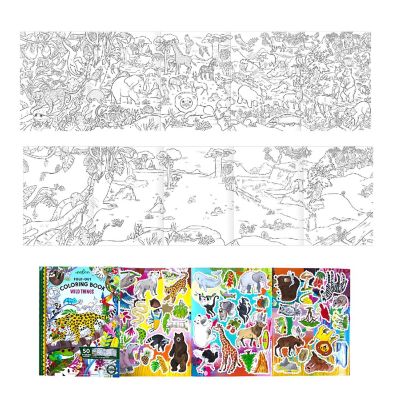 Fold-Out Coloring Book: Wild Things Image 2