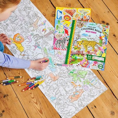 Fold-Out Coloring Book: Wild Things Image 3