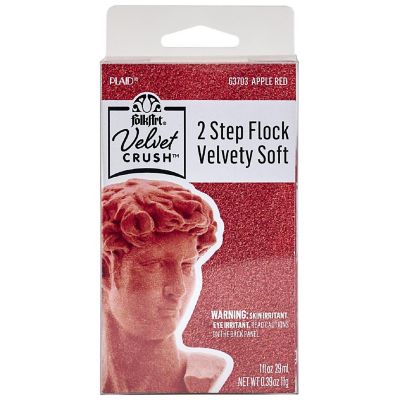FolkArt Velvet Crush Flocking Kit-Apple Red Image 1
