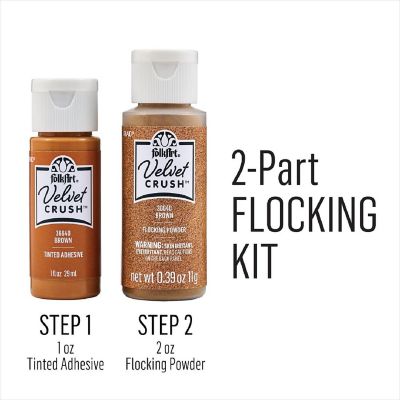 FolkArt Velvet Crush Flocking Kit-Brown Image 2