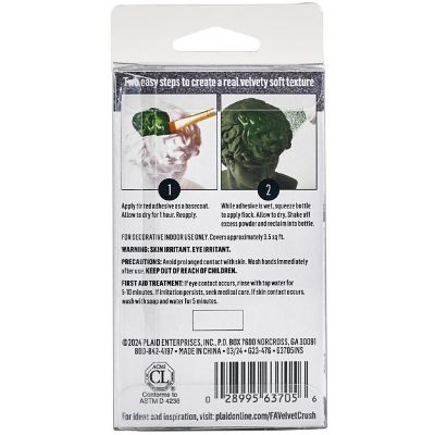 FolkArt Velvet Crush Flocking Kit-Gray Image 1