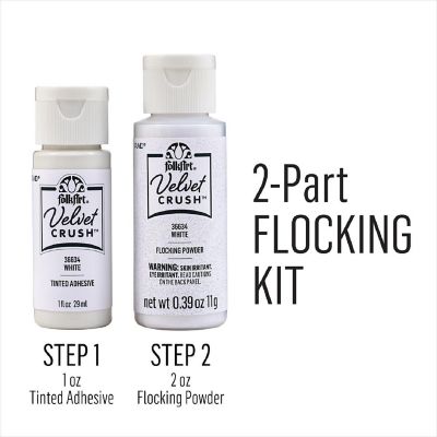 FolkArt Velvet Crush Flocking Kit-White Image 2