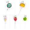 Food Lollipop Kit Assortment - 72 Pc. Image 1