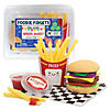 Foodie Fidgets Fan Foods: Burger Basket with 19 Tactile Sensory Pieces Image 1