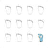 Foot 3.5" Cookie Cutters Image 1