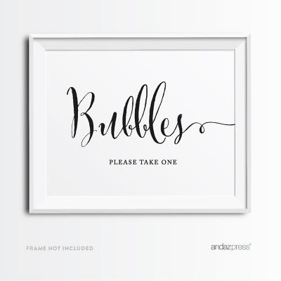 Formal Black White Bubbles 8.5x11 Image 2